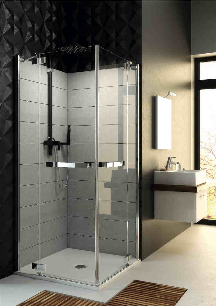 Metal i szkło czyli industrialnie pod prysznicem – galeria